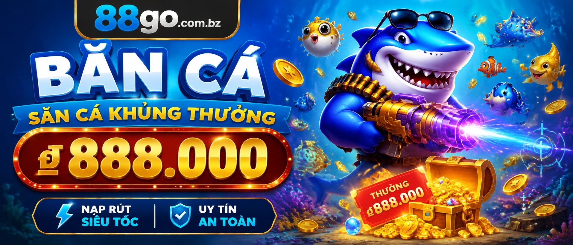 Bắn Cá Jackpot với giao diện phòng chơi nổi bật