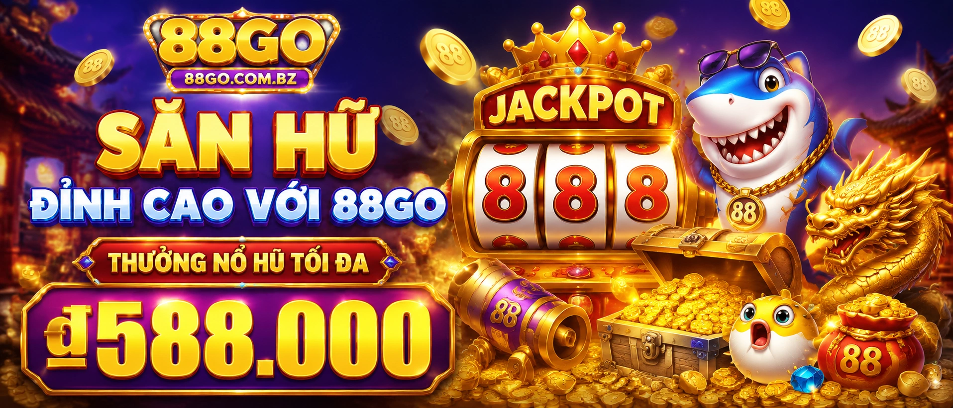 Giao diện danh mục Nổ Hũ trên 88GO