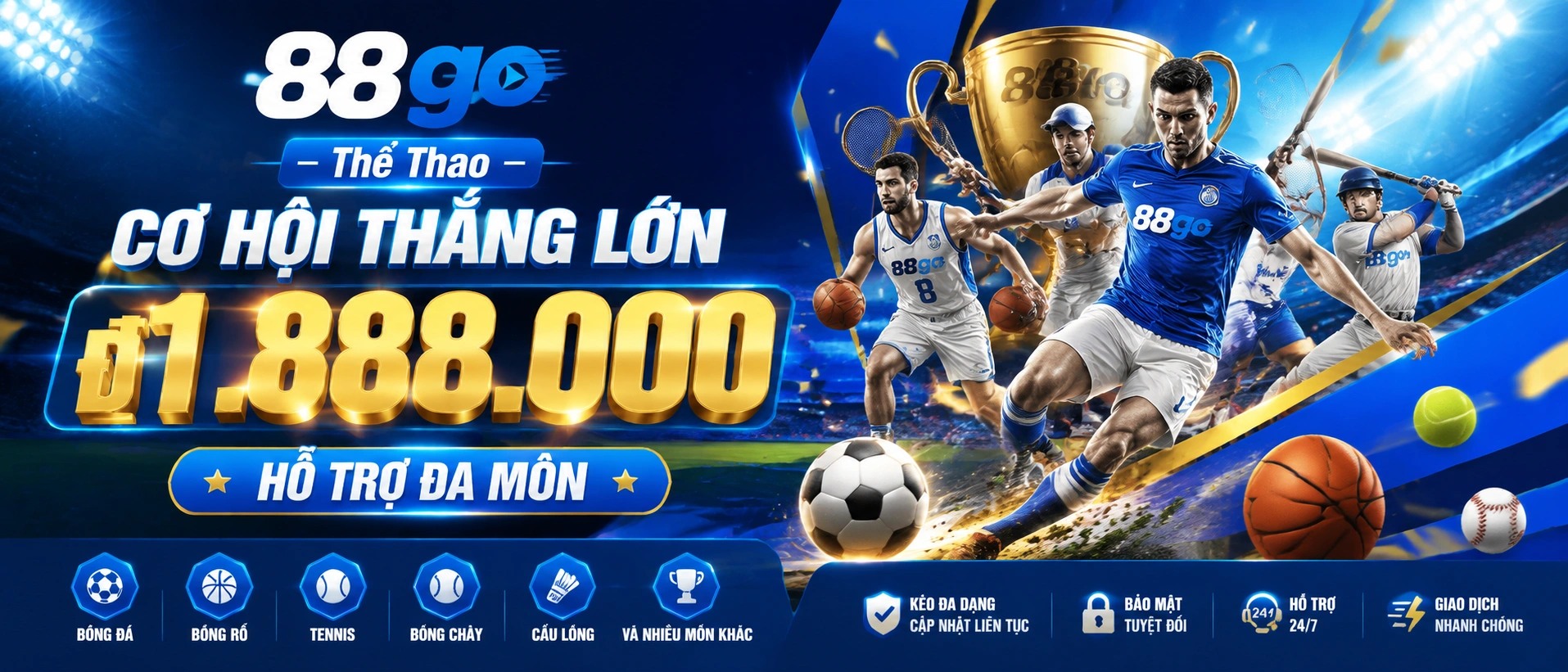 Khu vực thể thao 88go với nội dung giải đấu và cập nhật trận